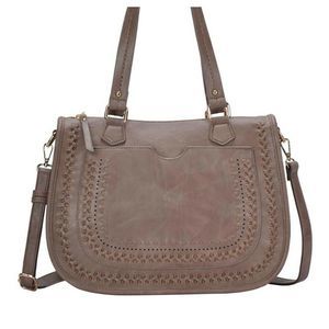 MADISON WEST Ashley Saddle Vegan Leather T…